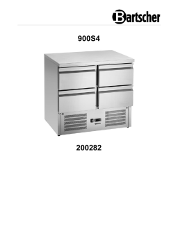 Bartscher 200282 Mini-refrigerated counter 900S4 Mode d'emploi