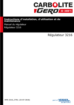 Carbolite Gero 3216 Controller Mode d'emploi