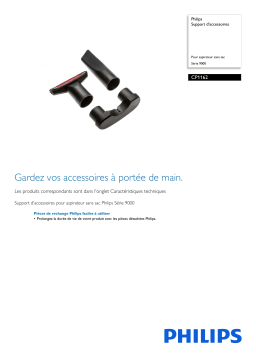 Philips CP1162/01 Support d'accessoires Manuel utilisateur