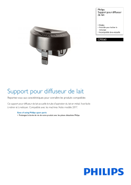 Philips CP0560/01 Support pour diffuseur de lait Manuel utilisateur