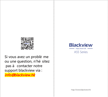 Blackview A55 Smartphone débloqué 4G 16.6cm Manuel utilisateur | Fixfr