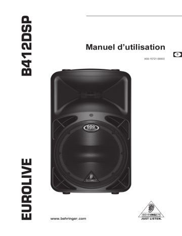 Behringer B412DSP Loudspeaker Manuel du propriétaire | Fixfr