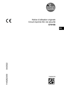 IFM E7015S AS-Interface PCB module Mode d'emploi