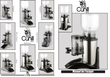 Bartscher 190174 Coffee grinder model Space II Mode d'emploi | Fixfr