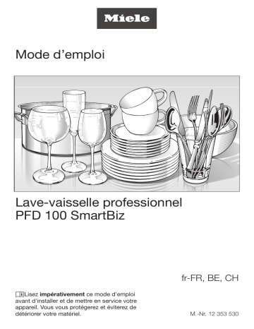 Miele PFD 100 SmartBiz Lave-vaisselle pose libre pour les applications Mode d'emploi | Fixfr