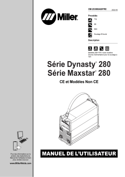 Miller DYNASTY 280 Manuel utilisateur