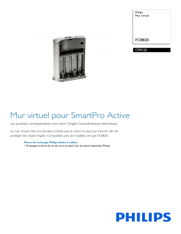 Philips CP0125/01 Mur virtuel Manuel utilisateur | Fixfr