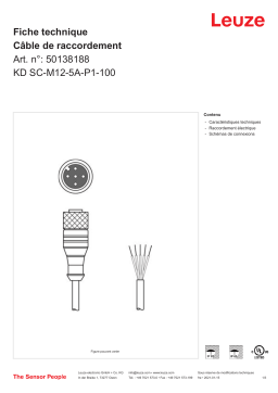 Leuze KD SC-M12-5A-P1-100 Anschlussleitung Manuel utilisateur