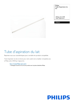 Philips CP0321/01 Tube d'aspiration du lait Manuel utilisateur