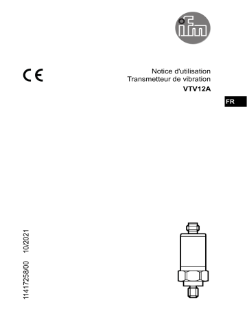 IFM VTV12A Vibration transmitter Mode d'emploi | Fixfr