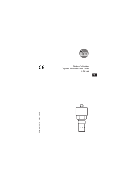 IFM LDH100 Oil humidity sensor Mode d'emploi