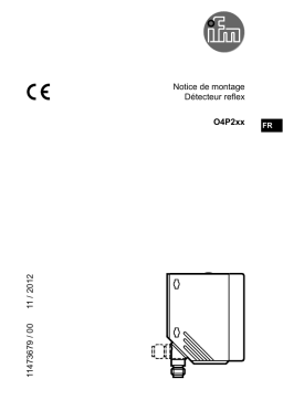 IFM O4P201 Retro-reflective sensor Guide d'installation