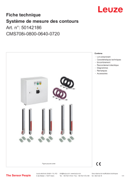 Leuze CMS708i-0800-0640-0720 Konturmesssystem Manuel utilisateur