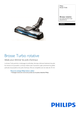 Philips CP0191/01 Brosse Turbo Manuel utilisateur