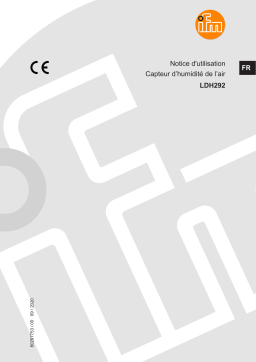 IFM LDH292 air humidity sensor Mode d'emploi