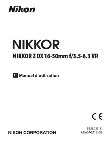 Nikon NIKKOR Z DX 16-50mm f/3.5-6.3 VR Manuel utilisateur | Fixfr