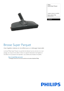 Philips CP0197/01 Brosse Super Parquet Manuel utilisateur