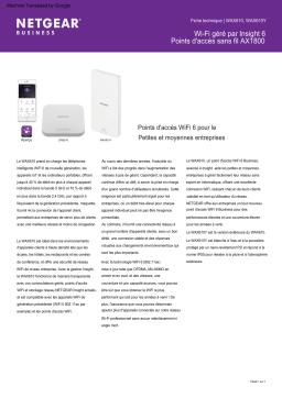 Netgear Point d'accès WiFi 6 Manuel utilisateur