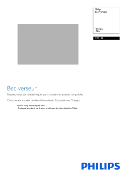 Philips CP1133/01 Bec verseur Manuel utilisateur