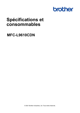 Brother MFC-L9610CDN Color Fax spécification