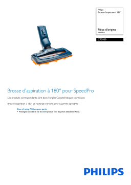 Philips CP0959/01 Brosse d'aspiration à 180° Manuel utilisateur