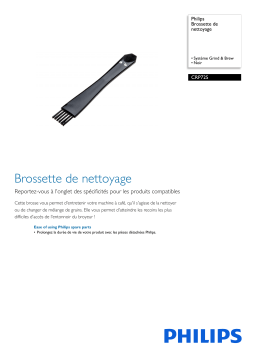 Philips CRP725/01 Brossette de nettoyage Manuel utilisateur