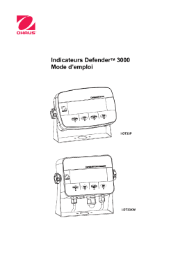 Ohaus D33XW15C1R6 Defender™ 3000 Washdown - i-D33 Manuel utilisateur