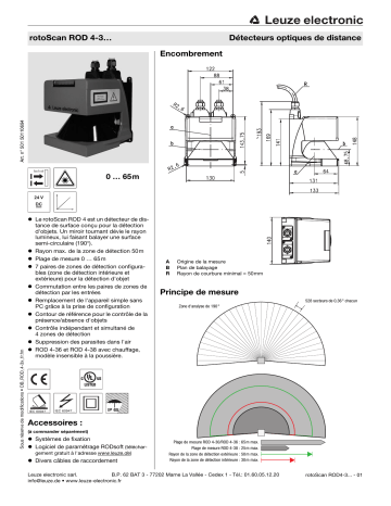 Leuze ROD4-30 Laserscanner Manuel utilisateur | Fixfr