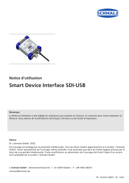 Schmalz  SDI IOL M12-5 24V-DC 24V-DC IO-Link-Interface  Mode d'emploi