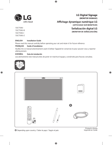 LG 55CT5WJ-B Manuel utilisateur | Fixfr