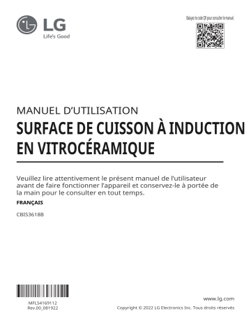 LG CBIS3618B Manuel du propriétaire | Fixfr