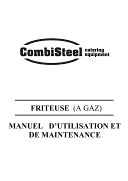 CombiSteel 7178.0515 Base 700 Gas Fryer 2x15l Manuel utilisateur