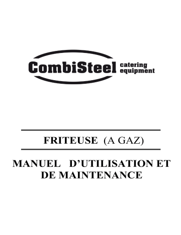 CombiSteel 7178.0515 Base 700 Gas Fryer 2x15l Manuel utilisateur | Fixfr