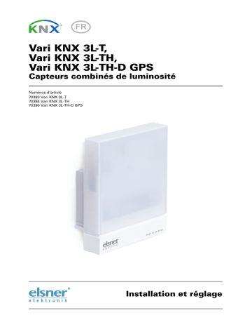 elsner elektronik Vari KNX variantes avec 3L-T Manuel utilisateur | Fixfr