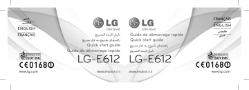LG LGE612 Guide d'installation rapide | Fixfr