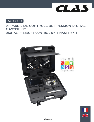 CLAS AC 0800 DIGITAL PRESSURE CONTROL UNIT MASTER KIT Manuel du propriétaire | Fixfr