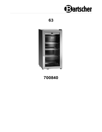 Bartscher 700840 Dry Age cabinet 63 Mode d'emploi | Fixfr