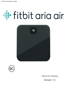 Fitbit Aria Air Balance intelligente Manuel utilisateur