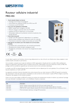 Westermo MRD-455 Industrial 4G LTE Cellular Router Fiche technique