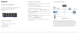 Netgear (GS105E) Switch Ethernet Plus 5 Ports RJ45 Gigabit Manuel utilisateur