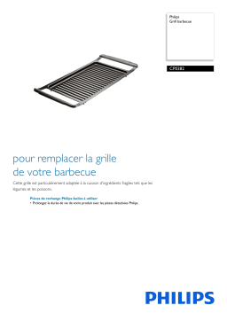 Philips CP0382/01 Grill barbecue Manuel utilisateur