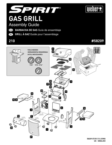 Weber 46113101 Bbq And Gas Grill Guide d'installation | Fixfr