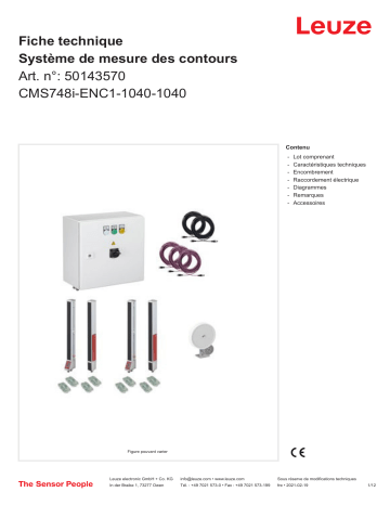 Leuze CMS748i-ENC1-1040-1040 Konturmesssystem Manuel utilisateur | Fixfr