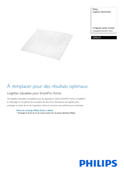 Philips CP0123/01 Lingettes absorbantes Manuel utilisateur