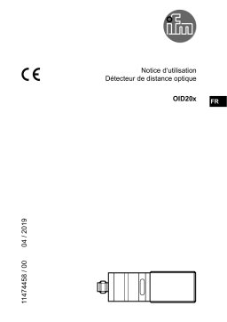 IFM OID202 Photoelectric distance sensor Mode d'emploi