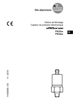 IFM PX3234 Pressure transmitter Mode d'emploi