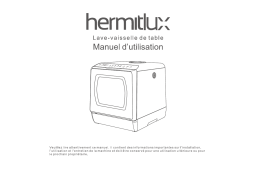 Hermitlux Mini lave-vaisselle lave-vaisselle de table Manuel utilisateur