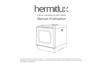 Hermitlux Mini lave-vaisselle lave-vaisselle de table Manuel utilisateur | Fixfr