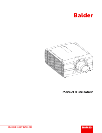 Balder CinemaScope | Barco Balder Mode d'emploi | Fixfr