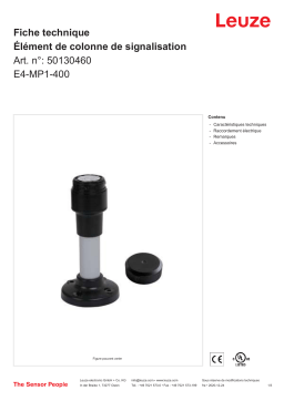 Leuze E4-MP1-400 Signalsäulenelement Manuel utilisateur